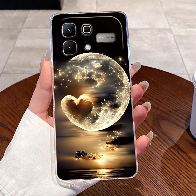 Чехол для Infinix Note 60 Pro Note60 5G Чехол X6879 X6878 Роскошный Милый Любовь Кролик Смешной Прозрачный Тонкий Мягкий ТПУ Силиконовый Чехол для Телефона