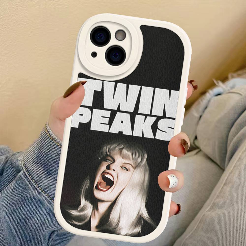 Twin Peaks TV Phone Case For IPhone 16 15 14 13 12 11 Pro Max Plus 16E Soft Leather Cover