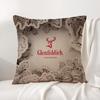 The GGlenfiddichS Cushion Cover Natural Linen Organic Fabric DoubleSided Printing Sofa Home Decor Breathable Bed Pillow