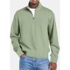 Mens Long Sleeve Zipper Polo Shirt Slim Fit Casual Sportswear Fashion Top
