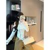 Oversized Dot Print T Shirt With Oneshoulder Neckline And Embroidery For Women Spring