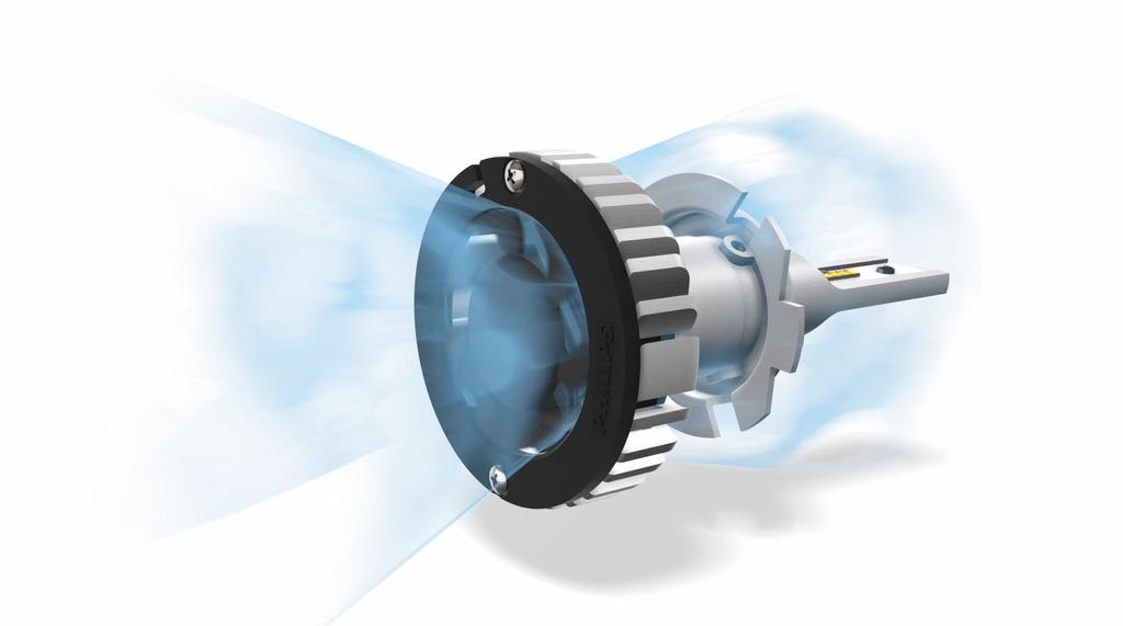 Автомобильная лампа Philips LED Headlight 6000K 3520lm 12V 22W Extreme Ultinon Совместимость с техосмотром автомобиля Гарантия 3 года 2 шт. PHILIPS