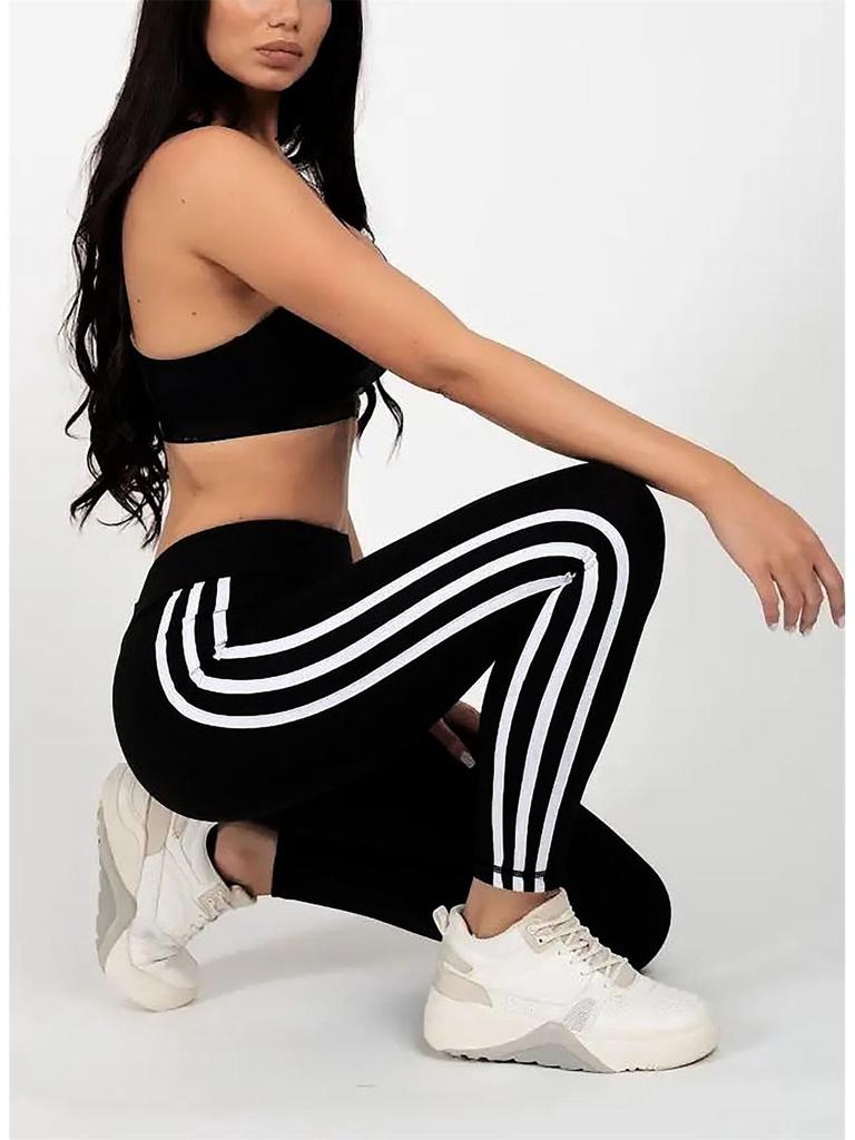 Женские однотонные брюки с высокой талией для йоги и фитнеса