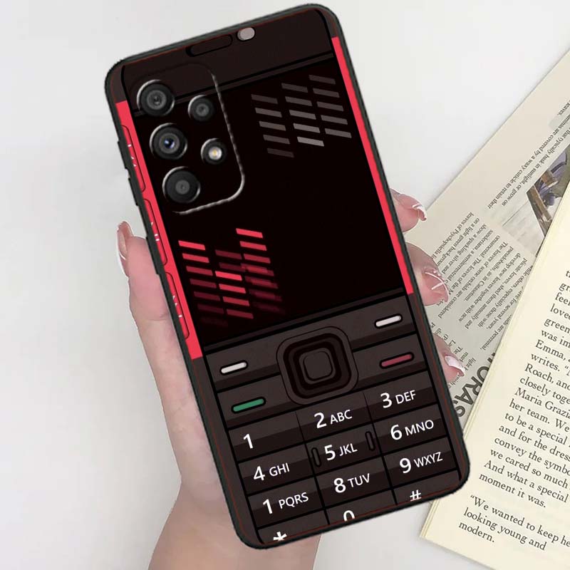 Роскошный чехол с винтажным узором для телефона Для Samsung A41 A35 A34 A33 A32 A25 A24 A23 A21s A06 A05 A04 A03 Note 10 20 Ultra 5G Черный
