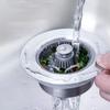 Kitchen Sink Strainer For 3-1/2-inch Drainage Pipes, 304 Stainless Steel Pop Up Sink Stopper, 3 Layers Rubber Rings Anti-Clogging Basket Straine