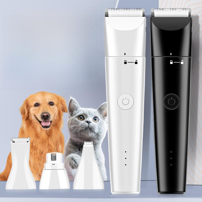 Professional Electric Dog Cat Grooming Trimmer Multi Blade Hair Cutting Machine Portable Pet Clipper for Puppies Safe Shaver