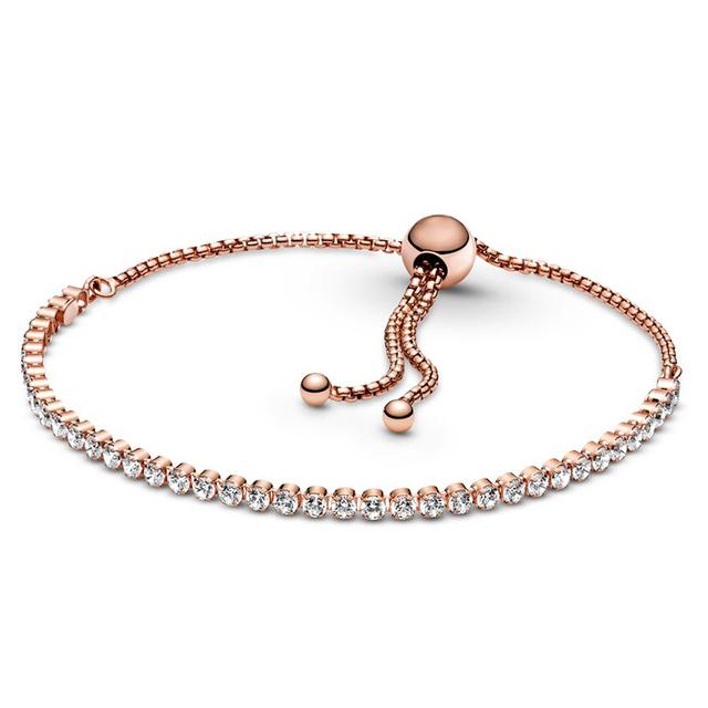 Браслеты из стерлингового серебра, регулируемая цепочка, браслет-подвеска для женщин и мужчин, ювелирный тренд