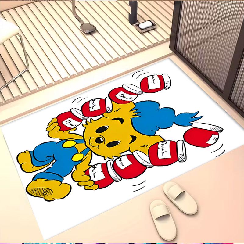 Bamse Print Rug, Washable Floor Carpet, For Entryway Dorm Laundry Room Office Study, Home Decor Birthday Christmas Gift