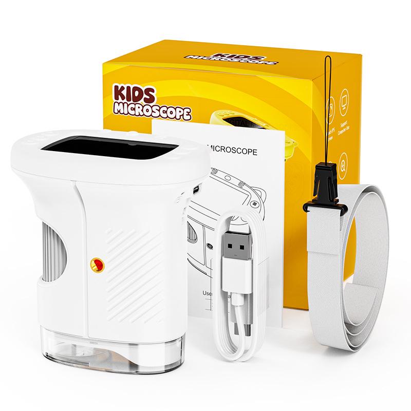 Children's Handheld Microscope for Outdoor Exploration - Portable Science Education Toy & Electronic Magnifier