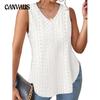 Summer Women's Vest Solid Color V-neck Split T-shirt Tank Top
