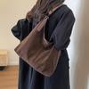 Casual Large Capacity Bag for Women New Trendy Suede Shoulder Bag Autumn and Winter Tote Bag