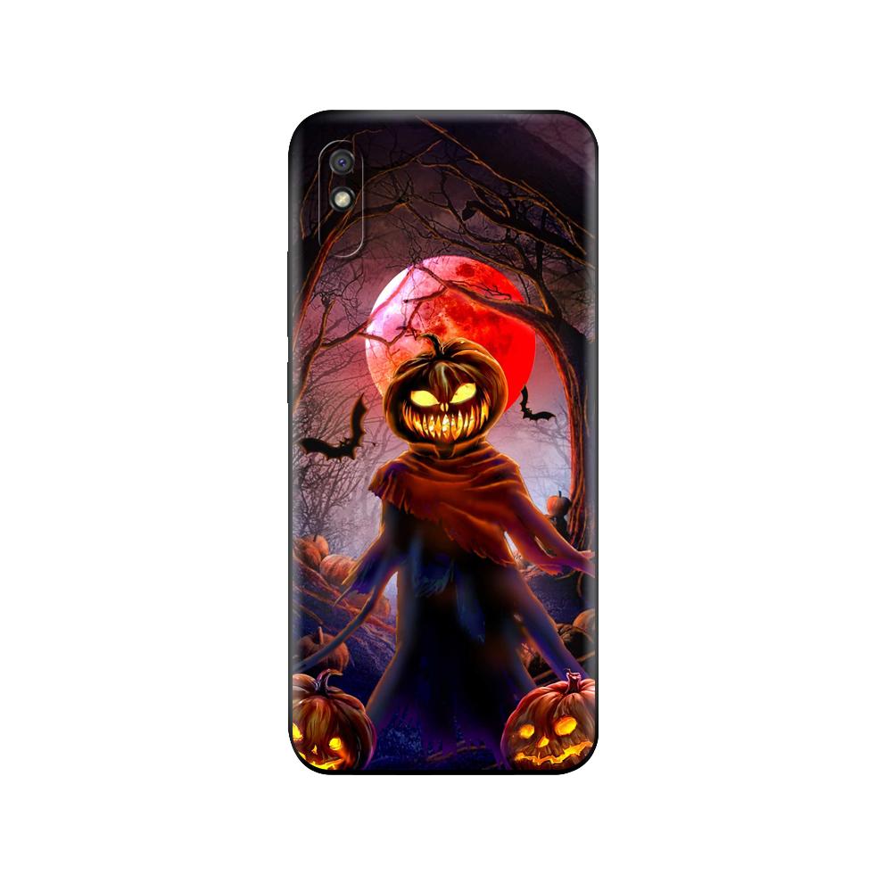 Black Tpu Case For Xiaomi Redmi 7A 8 8A 9 9A 9C Case Redmi Note 8T 8 Pro T Note 9 9S 9 Pro Case Halloween Pumpkin