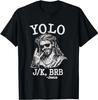 Yolo JK BRB Иисус День Пасхи Смешная Воскрешение Христианская Футболка