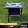 OIMG Adjustable Portable Folding Outdoor Table
