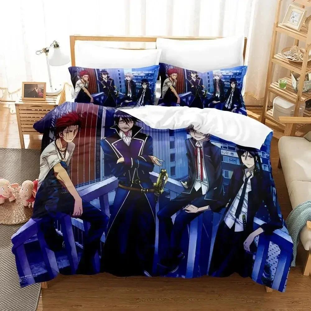 K project Mikoto Suoh No Blood! No Bone! No Ash! Printed Bed Set Duvet Cover Pillowcase Bedding Set Bed Linen Sheet Quilt Cover