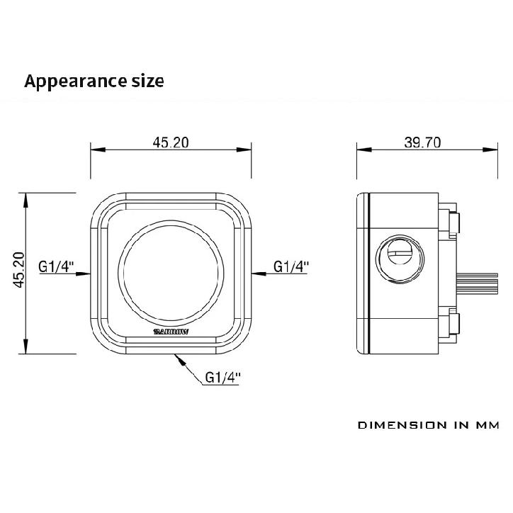 Barrow G1/4" Liquid Flow Meter For Computer Case Water Cooling System Use Velocity Of Flow ,SLFV2-RGB