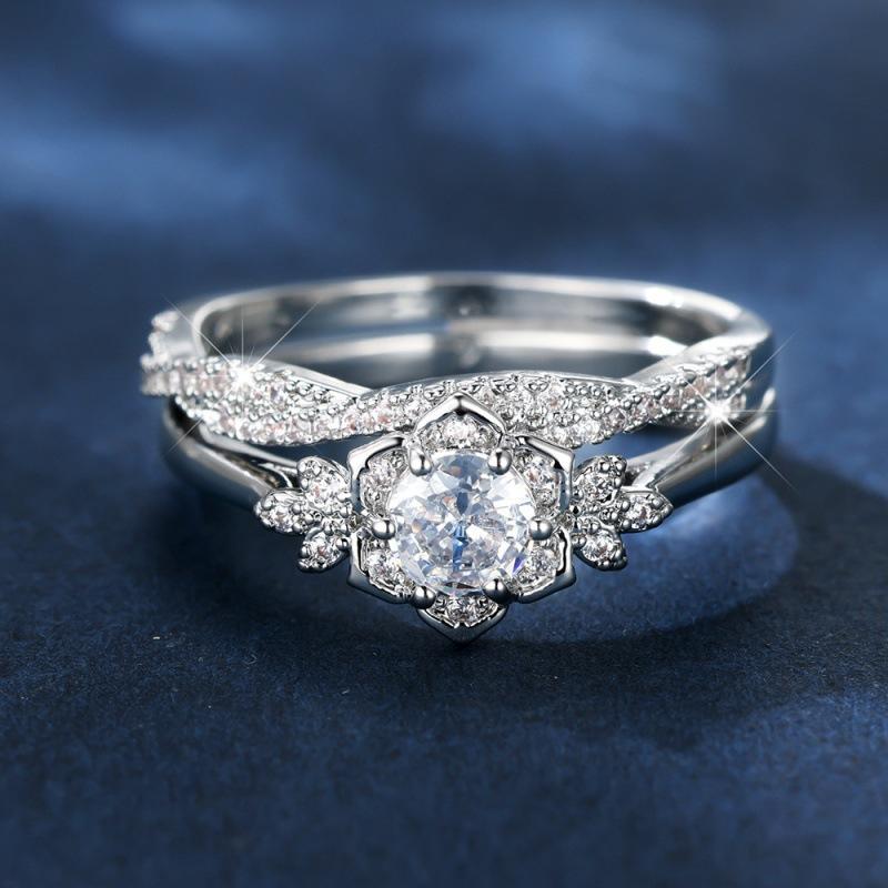 SHEINTemu popular European and American rings, luxury retro opal rings
