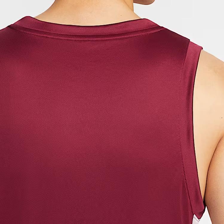 Nike Мужская баскетбольная майка Dri Fit Командная Наклейка Красный IM9813-678