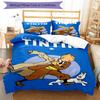 3pcs The Adventures of Tintin Bedding Set Duvet Cover Closure Includes 1 Duvet Cover & 2 Pillowcases, Soft and Comfortable for All Seasons.