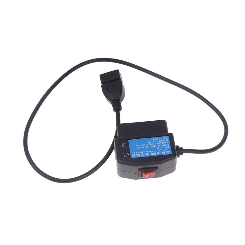 24-часовой мониторинг парковки 5 В 3 А USB-кабель для зарядки автомобиля OBD Hardwire Kit с переключателем провода для видеорегистратора видеокамеры транспортного средства DVR