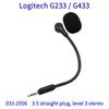 Сменная штанга микрофона для игровой гарнитуры Logitech G433 G233 GPro GPROX, 3,5 мм, 3-полюсный стереомикрофон