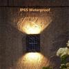 Светодиодный уличный солнечный садовый светильник, водонепроницаемые настенные светильники, 1/2/4 шт., украшение для патио, забора, ландшафтное освещение, солнечный светильник для лестницы