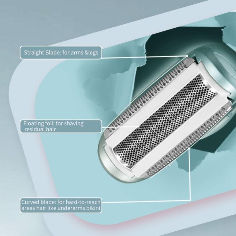 LCD Water Washing Female Full Body Hair Removal and Shaving Device, Leg Hair, Armpit Trimming, Eyebrow Trimming