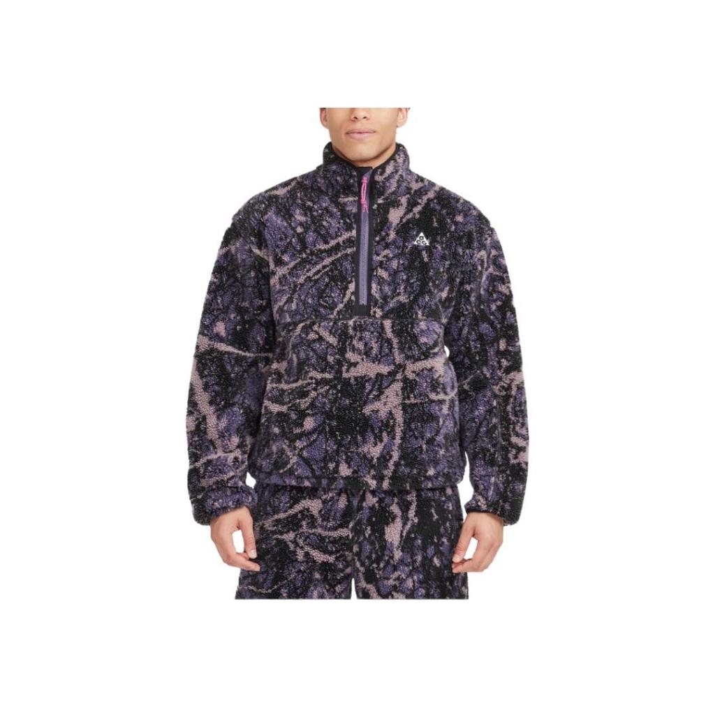 Nike ACG Canwell Glacier Fleece Jacket Dark Raisin/Black/Summit White Men Outerwear Multi-Color FZ8622-573