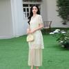 MIXMAX Casual Versatile Temperament Fashionable Age Reducing and Slimming Short-Sleeved Dress