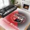 Crystal Velvet Rug Custom Name Text, Soft Non Slip Floor Mat Home DecorBrentford Football