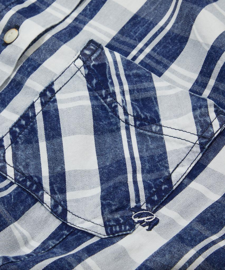 Penfield Check Shirt Dress Dark Indigo_Fs2Ws81F