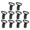10 Pcs Elastic Rope Buckle 2.5mm Plastic Ring Lightweight Durable Hook for Kayak Canoe Boat