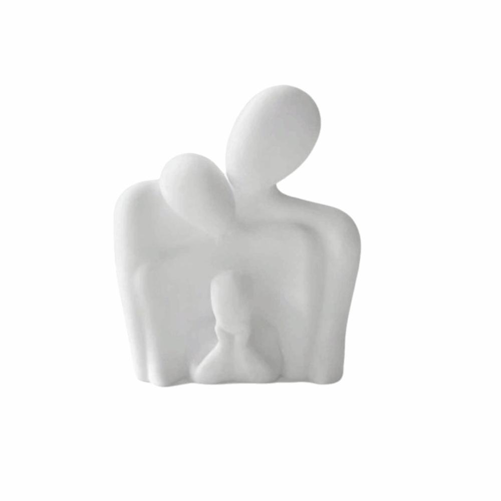 Ornaments Abstract Family Sculpture Parent-Child Hugging Couple Sculpture Decoration