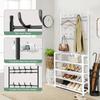 Shoe and Hat Rack Multi Functional Living Room Organizer Storage Shoes Cabinet Multi-Layer Floor-Standing Clothes Hanger Shelf