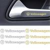 For VOLKSWAGEN VW 3pcs Metal Car Inner Door Handle Emblem Sticker Decoration for Volkswagen Polo GTI Golf Jetta Beetle Polo Tour