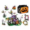 Halloween Series BuildingBlocks, PumpkinLanterns, Candy House Toys, Ornaments, Children And Boys