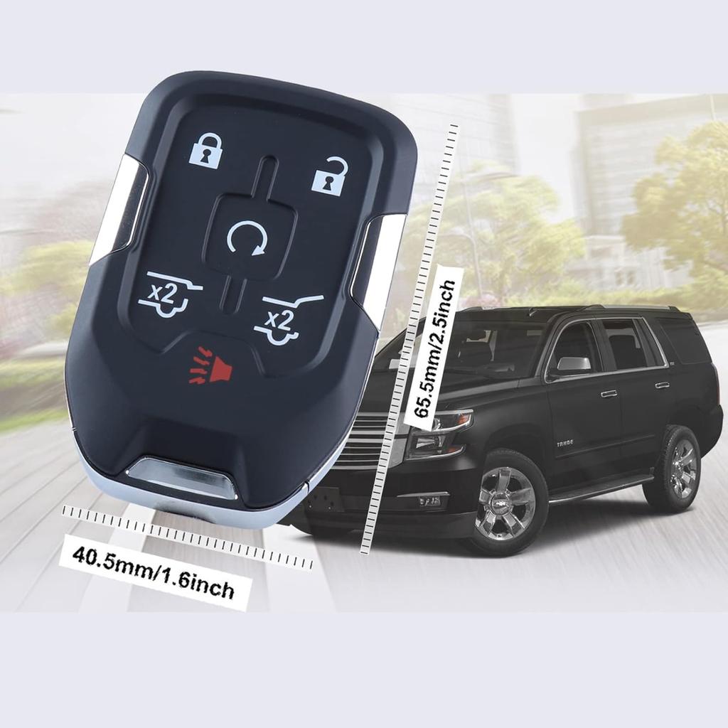 Самопрограммируемый Заменитель Смарт-ключа с Бесконтактным Доступом для 2015 2016 2017 2018   Chevy Suburban Tahoe GMC Yukon (FCC:HYQ1AA) 1 шт