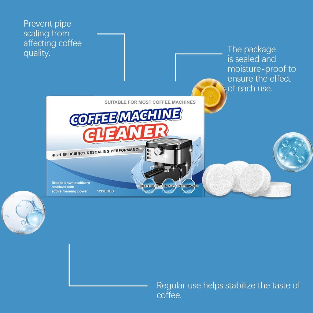 Coffee Machine Cleaner; Coffee Maker Descaling Tablets; Coffee Maker Cleaning Tablets