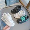 Children's sports shoes 2025 spring and autumn boys' casual board shoes high-top girls' little white shoes soft-soled baby bread shoes