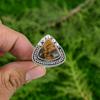 Trillion Mookaite Gemstone Engagement Daughter Ring Jewelry 925 Sterling Silver
