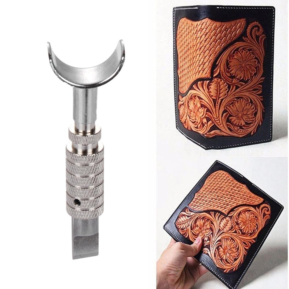 Adjustable DIY Leather Swivel Knife Carving Leathercraft Blade Tools
