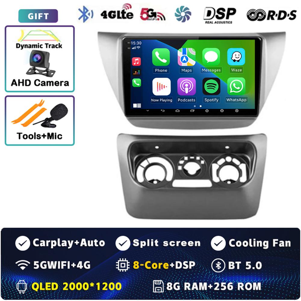 Android 14 Carplay Car Radio для Mitsubishi Lancer 9 CS 2000 - 2010 Мультимедийный Видеоплеер Навигация GPS Стерео 2Din Головное Устройство