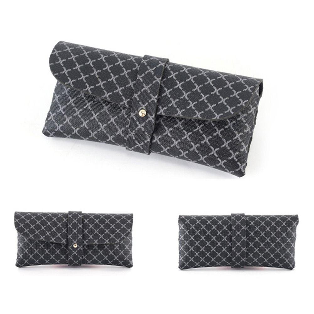 Pressure Resistant Sunglasses Box Soft Leather Eyeglass Cases Fashion Eyewear Protector Unisex