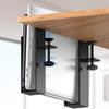 Desk Side Storage No Drill Laptop Desk Mount Clamp On Shelf Hangable Desk Organizer Laptop Holder Tool for Home Office Files
