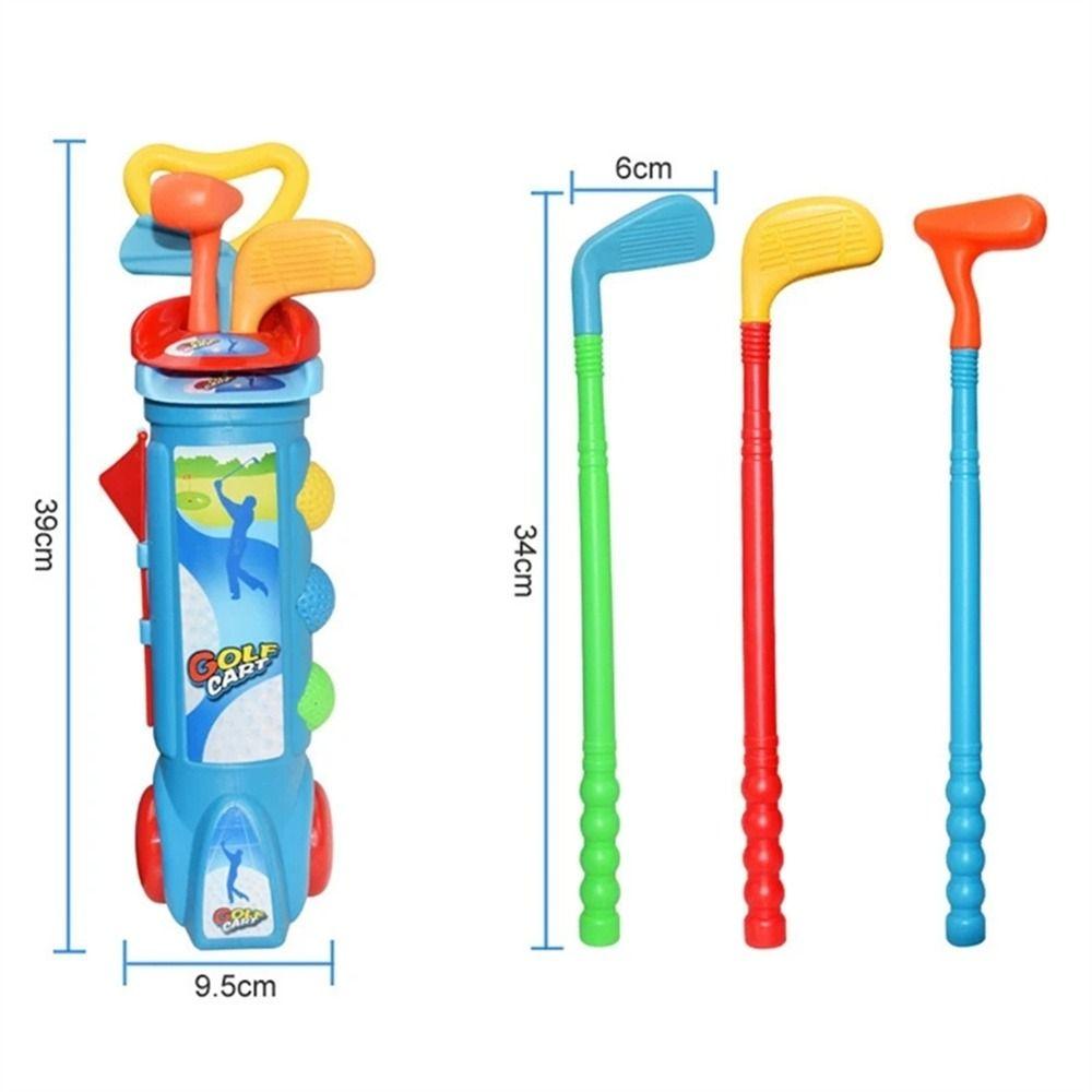 Multicolor Ball Golf Set Toys Early Educational Children's Practice Golf Indoor Outdoor