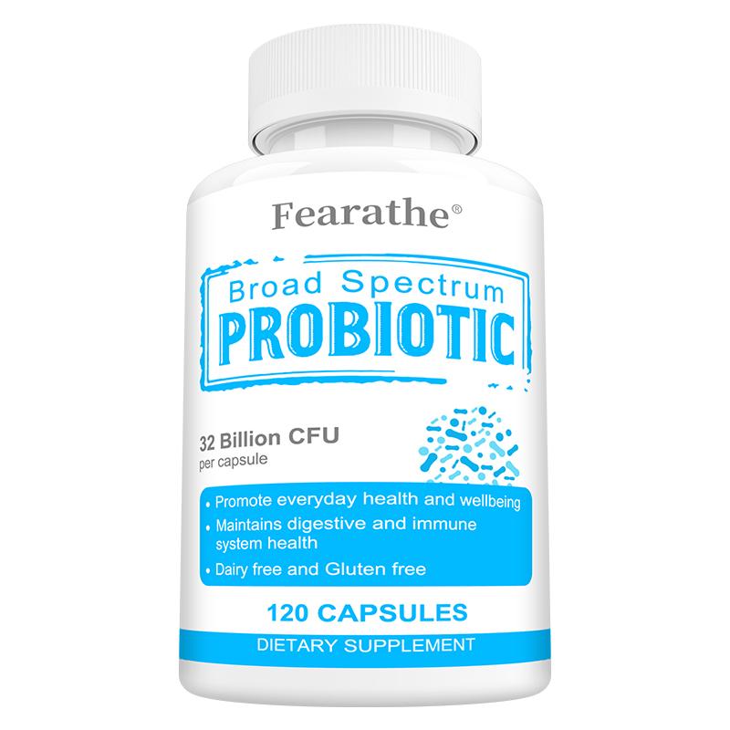 Broad Spectrum Probiotic 32 Billion CFU Digestive Immune Health 120 Capsules