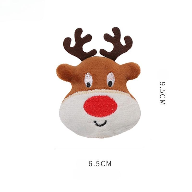 Cat Toys Christmas Elk Gingerbread Man Santa Claus Plush Cat Dogs Toys Interactive Play Cat Toys Self Hi Christmas Pet Supplies