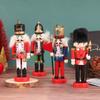 1PC Nutcracker Puppet Soldier Ornaments Christmas Pendant Desktop Decoration Cartoons Soldiers Band Dolls Nutcracker Home Decor