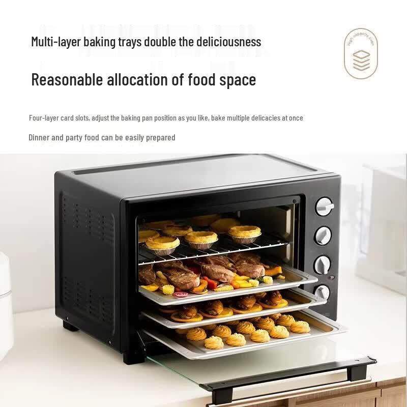 Midea Электрическая духовка 40 л с функцией аэрофритюрницы, штепсель CN (адаптер в комплекте)