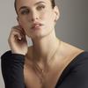 Collier Luxenter avec Zirconia brillant finition or 18k - Alphabet C